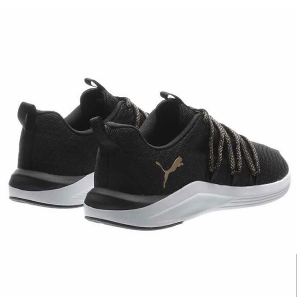 PUMA Ladies' Prowl Knit Sneakers Black 6 - Picture 6 of 9